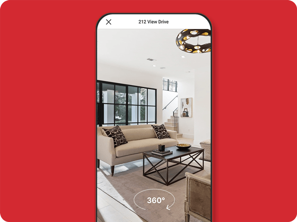 Virtual tours on the redfin app